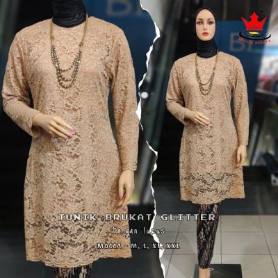 HIJAU Modern Tunic KEBAYA DRESS Settings Recent Green MOCCA NAVY GOLD MAROON MODERN MUSLIM JUMBO BRUKAT Tunic SET