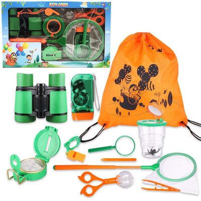 Kids - Set of 12 Adventure Kid Exploration Toys, Outdoor Explorer Kit Camping Toys for Kids, Boys Bi