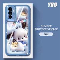 YBD เคสสำหรับ โทรศัพท์ Vivo V23E 4G 5G S10E Y75 4G ปร่งใสฟิล์มเลนส์ TPU นิ่มป้องกันด้วยลวดลายการ์ตูนน่ารัก