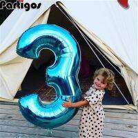 Giant Size 40&amp;42 Inch Blue/Pink Big Number Foil Balloons 0-9 Birthday Wedding Engagement Party Decor Globos Kids Ball Supplies