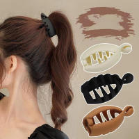 Fashion Ponytail Barrettes Non-decorative Hair Clips High Ponytail Clips Women Hair Style Accessories Frosted Hair Clips