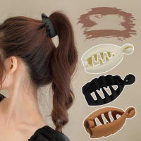 Hair Accessories For Ponytails Non-decorative Hair Clips Solid Color Banana Clip Women Hair Style Accessories Frosted Hair Clips