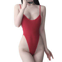 [KUNLIAN] ชุดว่ายน้ำ Halter ชุดว่ายน้ำสูงตัดชุดว่ายน้ำสตรีบอดี้สูท One Piece Bathing suits