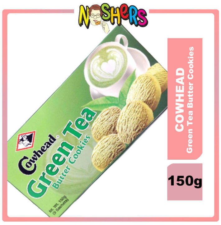 Noshers Cowhead Green Tea Butter Cookies Biscuits Product of Malaysia