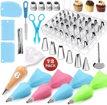 Cake Decorating Supplies Kit Cupcake Baking Icing Tips Pastry Frosting Syringe