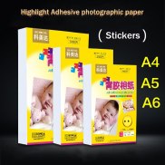 Self Adhesive Photo Paper 50 &100 Pcs A4 A5 A6 Luminous Paper Self