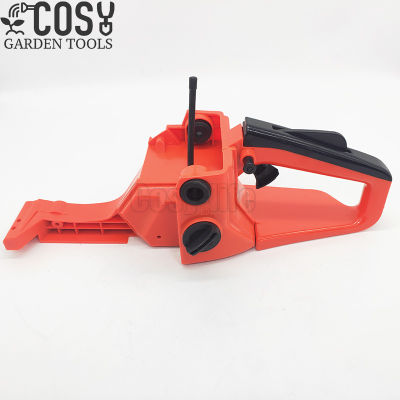 Chainsaw การใช้ถังด้านหลัง Handle Assembly Fit สำหรับจีน4500 5200 5800 42cc 52cc 58cc Chain Saw อะไหล่ทดแทน