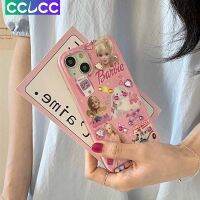 CCLCC INS Barbie Star ใหม่เคสโทรศัพท์สีชมพูกันตกสำหรับ IPhone 14 13 12 11 Pro Max ฝาครอบป้องกันเคสโทรศัพท์