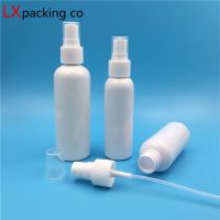 50PCS 10ML 20ML 30ML 60ML 100ML White Plastic Spray Perfume Bottles Empty Cosmetic Container Water Toner Bank Free Shipping