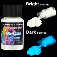 Long Lasting Bright Luminous ผงสีอีพ็อกซี่เรซิ่นสีเรืองแสงใน Dark Fluorescent Powder DIY Party เรซิ่นอุปกรณ์-GSDDA