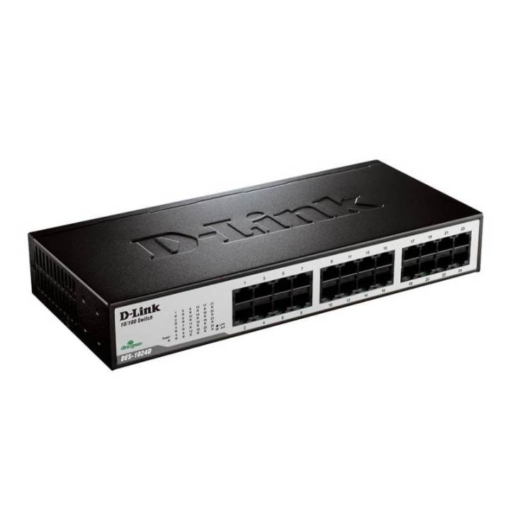 d-link-des-1024d-24-port-fast-ethernet-desktop-rackmount-switch-in-metal-casing-ของแท้-ประกันศูนย์ไทย-limited-lifetime-warranty