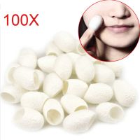 100Pcs Organic Natural Silk Cocoons Silkworm Balls Facial Skin Care Scrub Purifying Acne Anti Aging Whitening TEEA889