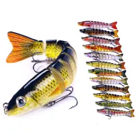 Guyouzi เหยื่อเหยื่อล่อปลา S และ Baits 12.8Cm/18G เหยื่อเทียมจำลองปลาตาสีสว่างสมจริงดูยืดหยุ่นออกแบบตะขอสามชั้นที่มีสีสันจำลองอุปกรณ์เหยื่อตกปลาเหยื่อล่อปลา