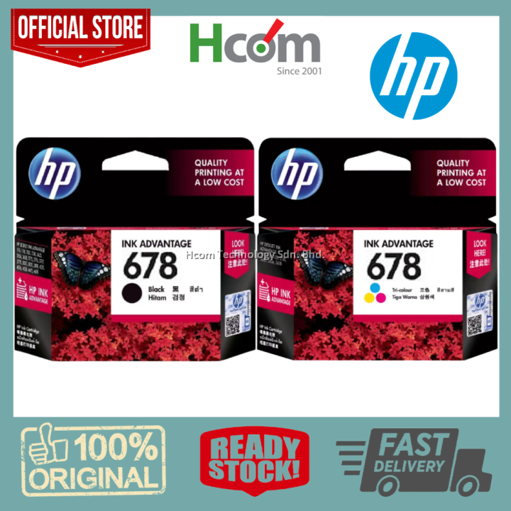 Hp 678 Black Color Ink Cartridge For Deskjet Ink Advantage 1015 1515 1518 2515 2545 2548 2645 5060