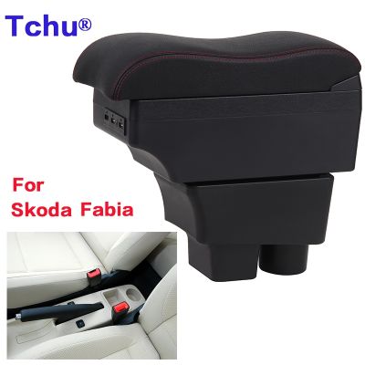 hot！【DT】▪△❅  Skoda Fabia Armrest 2 Car Interior Retrofit USB Ashtray Parts 2008-2014