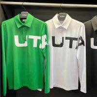 UTAA เสื้อยืดแขนยาวผู้หญิง,กางเกงเล่นกอล์ฟเกาหลีสกรีนไอซ์ซิลค์กันแดดแห้งเร็วระบายอากาศได้เข้ารูปพอดีเสื้อตัวบนใส่ไปสนามกอล์ฟบางเฉียบ Callaway1 TaylorMade1 Honew