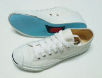 ส่งฟรี...รองเท้าผ้าใบ JACK MASHARE รุ่นเลียนแบบ Converse Jack สีขาว ส่งก่อนถึงก่อน...เร็วกว่า