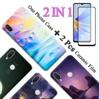 เคส Huawei Nova 3i 2 IN 1แบบนิ่มพิมพ์ลายพร้อมปกป้องหน้าจอเซรามิกแบบโค้งนิรภัย