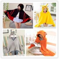【Ready】? Ganwumei small buried cloak hamster air-conditioning nap pajamas same style office lazy cute blanket cloak