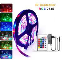 5M 10M 15M 5050 Led Strip DC12V RGB Flexible Tape Led Ribbon Led Strip Light With IR Remote For Home Kitchen Christmas Party Dec