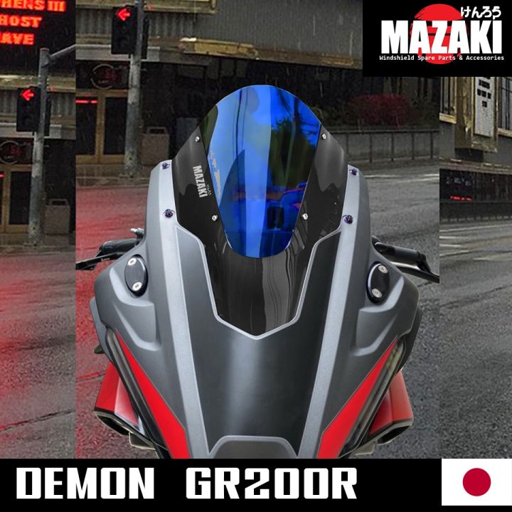 ชิวหน้า-demon-gr200r-แบนด์แท้-mazaki