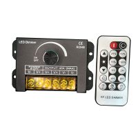 ™✠ RF LED Stepless Dimmer Switch DC 5V 12V 24V 40A Remote control Single Color LED Strip Light Brightness Adjustment Controller