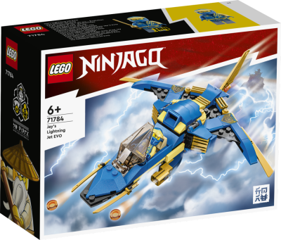 LEGO NINJAGO 71784 Jay’s Lightning Jet EVO Building Toy Set (146 Pieces)