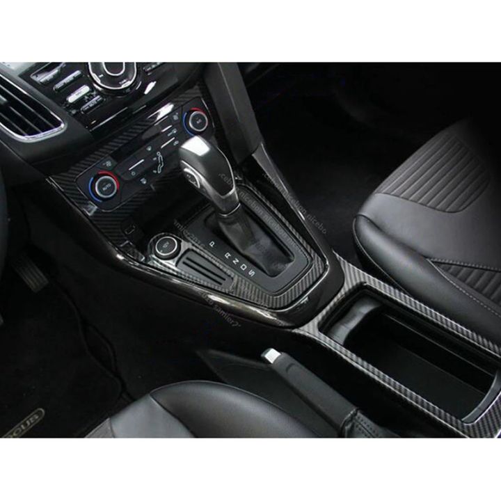 for-ford-focus-2015-2016-2017-mk3-st-carbon-fiber-color-abs-inner-gear-shift-panel-cover-trim-lhd