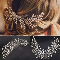 Wedding Bride Hair Comb Headwear Flashing Ornaments Rhinestone Bridal Clip Accessories Jewelry