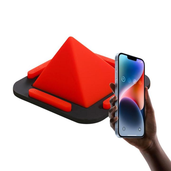 silicone-tablet-stand-anti-slip-pyramid-silicone-phone-stand-holder-desktop-mobile-phone-holder-multifunctional-cell-phone-stand-car-ornament-for-cell-phone-tablet-decent