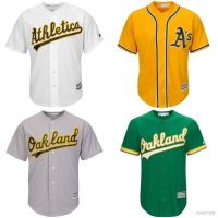 2023 New High Quality MLB Oakland Athletics Baseball Jersey Shirt Classic Cardigan Jersey Casual Sport Unisex Oversize เสื้อผ้าผู้ชาย เสื้อบอล เสื้อขาวผู้ชาย