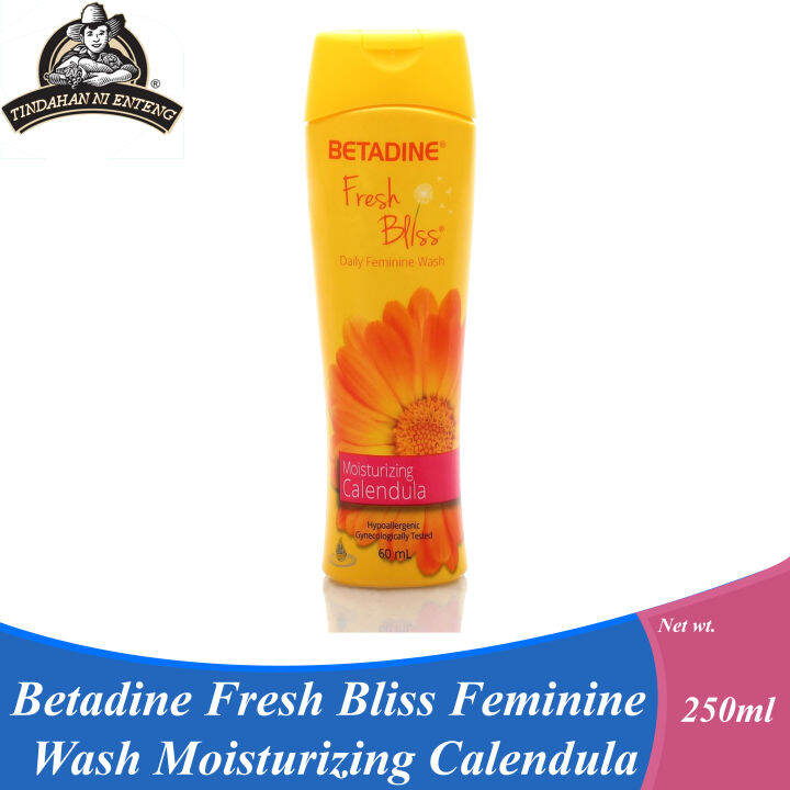 Betadine Fresh Bliss Feminine Wash Moisturizing Calendula 250ML Lazada PH
