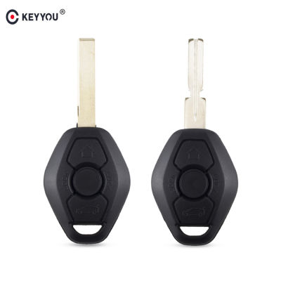KEYYOU 10X Remote Control Car Key Shell 3 Buttons For BMW 1 3 5 6 7 Series X3 X5 Z3 Z4 Replacement Fob Case Cover Keyless Entry