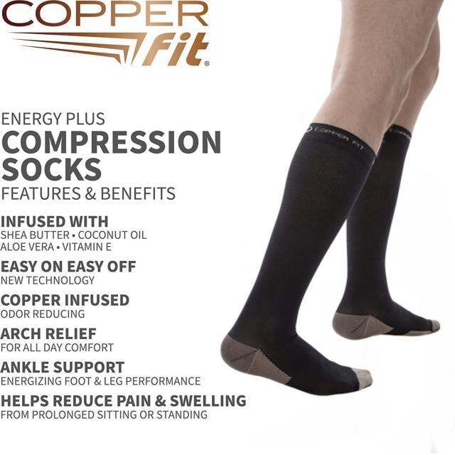 🔥โปรโมชั่น 🔥 ส่งฟรี Copper fit Sock ถุงเท้าเพื่อสุขภาพ Copper fit sock