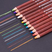 ๑☃ 12Pcs Professional Pastel Pencil Set Pencil Wood Basis Skin Pastel Color Pencil For Drawing School Lapices De Colores Stationery