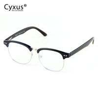 Cyxus Blue Light Designer แว่นคอมพิวเตอร์ Anti Eyestrain พร้อมขาสปริง UV400ครึ่ง Gaming แว่นตาสำหรับทั้งชายและหญิง  8830T01