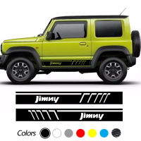 2PCS Car Both Door Side Skirt Sport Stickers For Suzuki Jimny Auto Stripe Vinyl Film Decals Automobiles Decoration Accessories