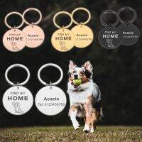 ♦☜ Customized Dogs Collar Name Tags Cats Dog Medal with Engraving Phone Number Anti-lost ID Tags for Puppy Kitten Pets Accessories