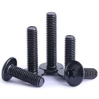 10-50pcs/lot TM Screws Phillips Truss Mushroom Head Screw Black Plated Electronic Carbon Steel Samll Screws Nails Screws  Fasteners