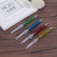 DE 4Pcs Novelty Injection Gel Pen Ballpoint Black Ink Liquid Style