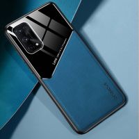 สำหรับ Realme X7 Pro เคสโทรศัพท์หนังหรูหราอะคริลิคสีตัดกันปกป้องกล้อง Alas Magnetik ป้องกันการกระแทกฝาครอบด้านหลัง