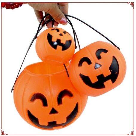 ฟักทองฮาโลวีน-halloween-อุปกรณ์ตกแต่งฮาโลวัน-ถังฟักทองฮาโลวีน-แต่งแฟนซี-รวมของตกแต่งฮาโลวีน-พร้อมส่ง-เก็บเงินปลายทาง