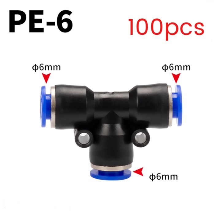 100pcs-pe-pneumatic-fittings-fitting-plastic-t-type-3-way-for-4mm-6mm-8mm-10mm-tee-tube-quick-connector-lock