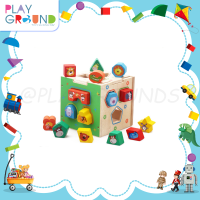 Playtoys กล่องกิจกรรมไม้ cartoon shape intelligence box ช่วยเสริมพัฒนาการเด็กๆ ให้เกิดความคิดสร้างสรรค์และจินตนาการ เหมาะสำหรับเด็กอายุ 1 ปีขึ้นไป