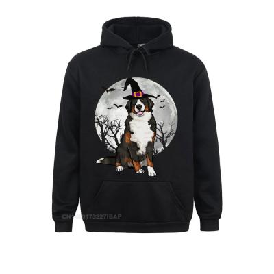 Scary Bernese Mountain Dog Witch Hat Halloween Hoodies Lovers Day New Arrival Tight Long Sleeve Mens Sweatshirts Gift Clothes Size Xxs-4Xl