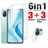 （A PRETTY）ฟิล์ม6in1Lens For11 Lite 6.55นิ้วด้านหน้าสำหรับ Xiaomi 11T Pro Xiaomi Mi11 Lite Mi 11Tpro กระจกนิรภัย