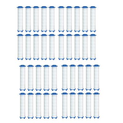 ABHU 40Pcs Replacement Shower Filter for Hard Water - High Output Shower Water Filter to Remove Chlorine and Fluoride Showerheads