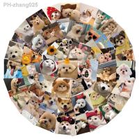 10/30/50PCS Cat and Dog Cute Girl Heart Cartoon Graffiti Waterproof Sticker Personalized Decoration Creative Water Cup Wholesale