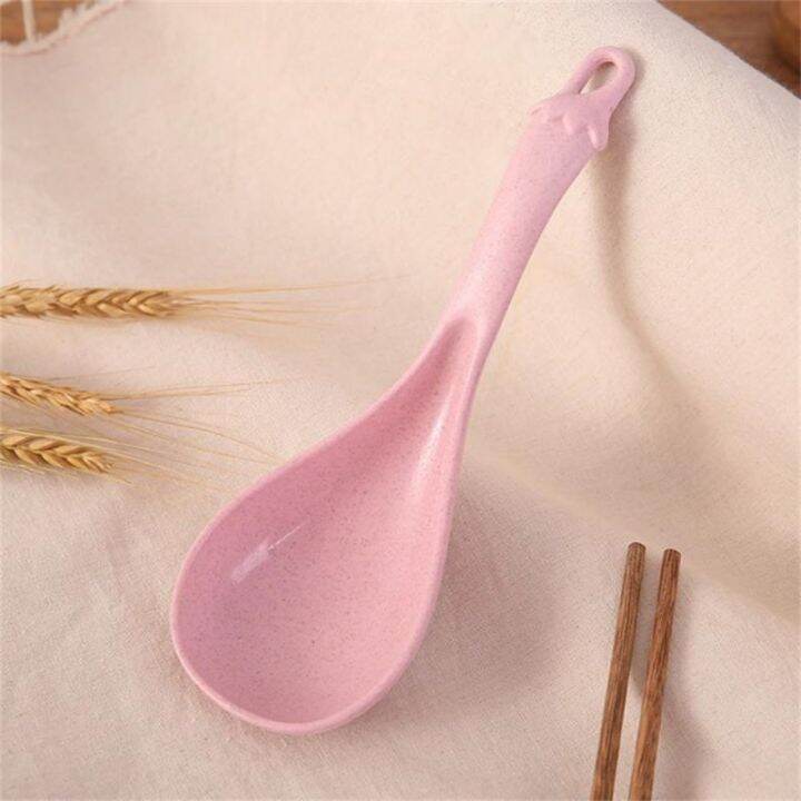 rice-spoon-household-eggplant-wheat-straw-large-plastic-kitchenware-porridge-spoon-thickened-soup-spoon-kitchen