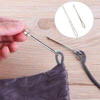 2pcs/set Stainless Steel Cited Clips / Drawstring Threader / Elastic Belt Wearing Rope Tool /Needles Threader Tweezers Drawstring Replacement Tool